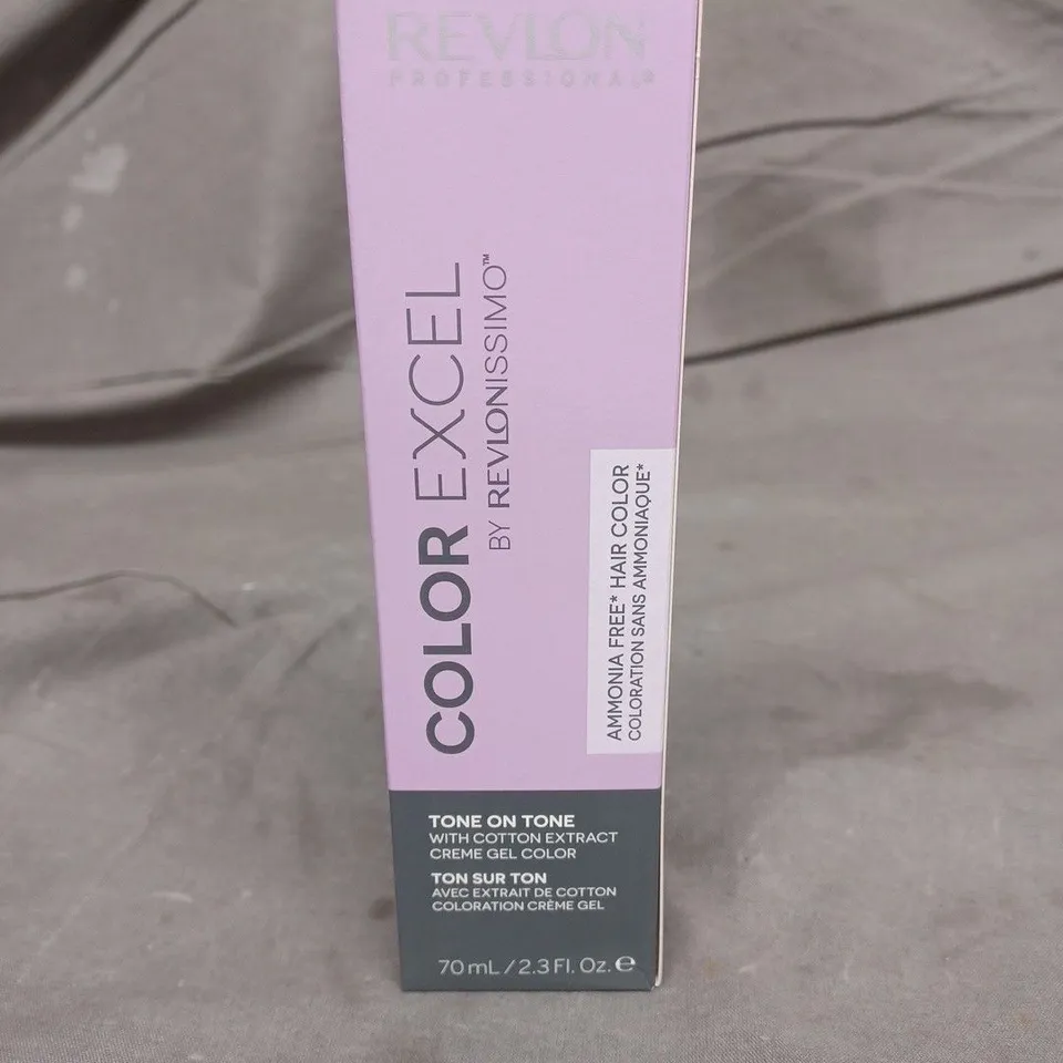 BOX OF APPROXIMATELY 30 REVLON COLOR EXCEL 70ML, 8.12 LIGHT ASH IRIDESCENT BLONDE