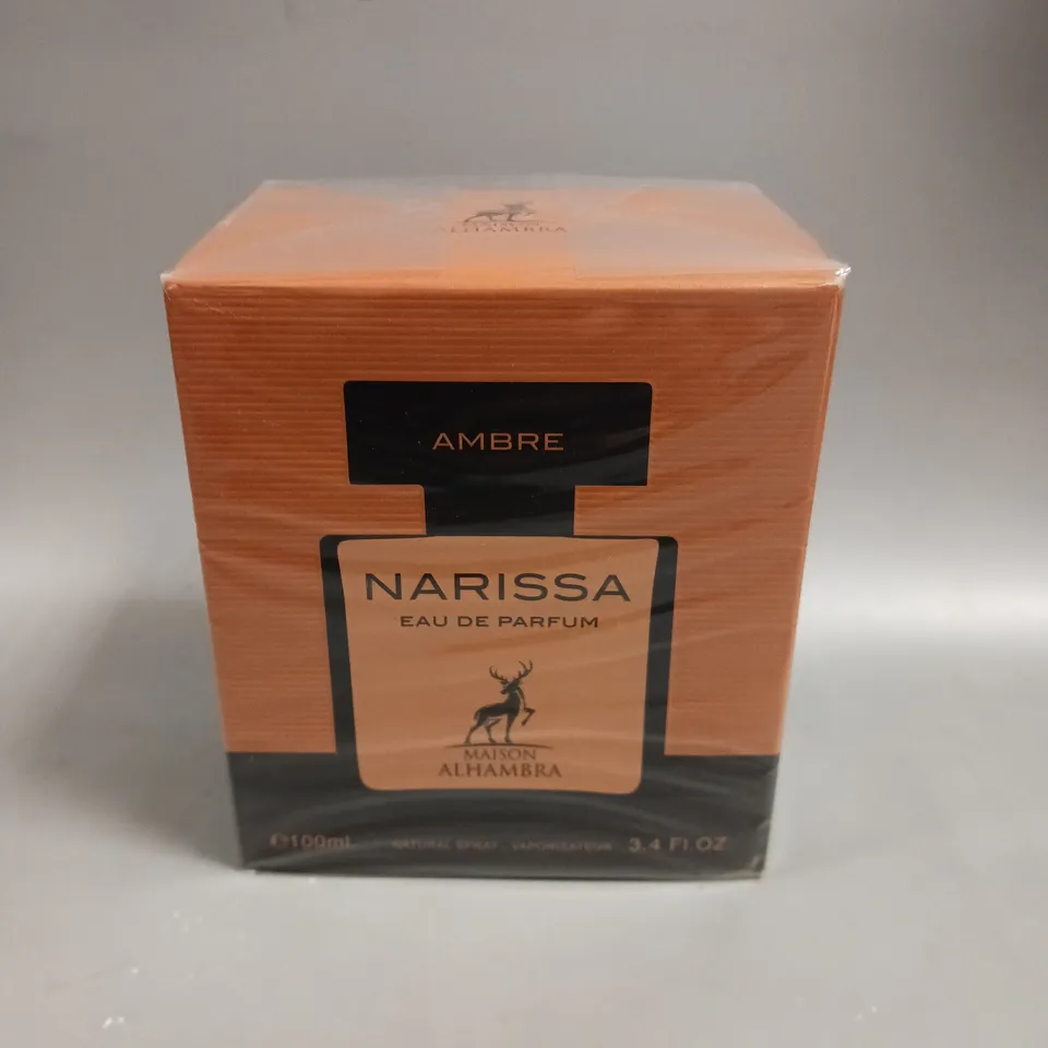 BOXED AND SEALED MAISON ALHAMBRA AMBRE NARISSA EAU DE PARFUM 100ML