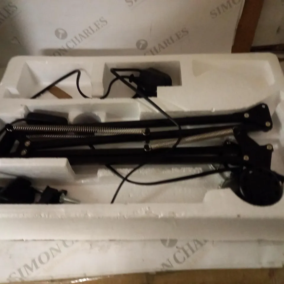 ALBA ARCHITECT DOUBLE ARM DESK LAMP, BLACK 