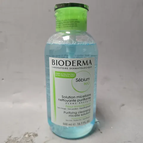BOX OF APPROXIMATELY 12 BIODERMA PURIFYING CLEANSING MICELLAIRE SOLUTION 500ML 