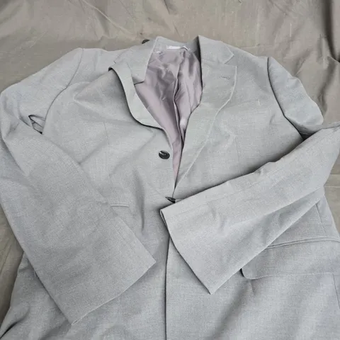 BURTON LONDON SLIM FIT LIGHT GREY ESSENTIAL SUIT JACKET – UK 40R