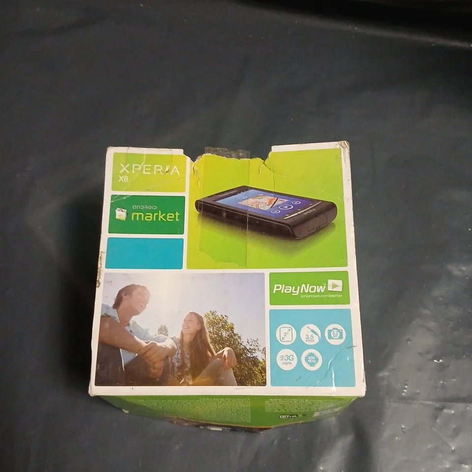 SONY ERICSSON XPERIA X8 SMARTPHONE – BLACK (BOXED)