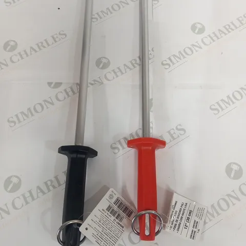 APPROXIMATELY 13 ASSORTED STARRETT SHARPENER STEELS