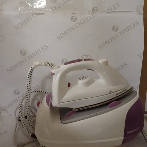 MORPHY RICHARDS JET STEAM GENERATOR IRON PINK/WHITE