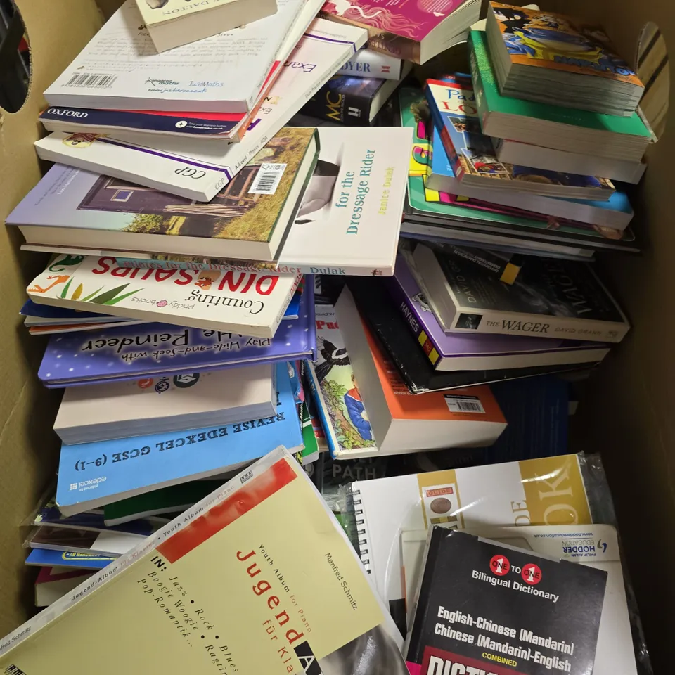 LARGE QUANTITY OF ASSORTED FICTION & NON-FICTION BOOKS- COLLECTION ONLY