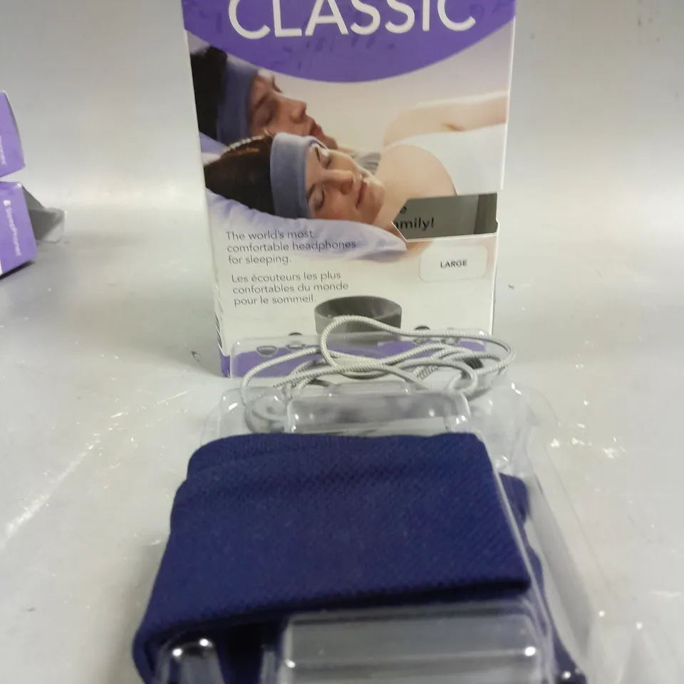 BOXED SLEEP PHONES CLASSIC SLEEPING HEADPHONES IN NAVY - L