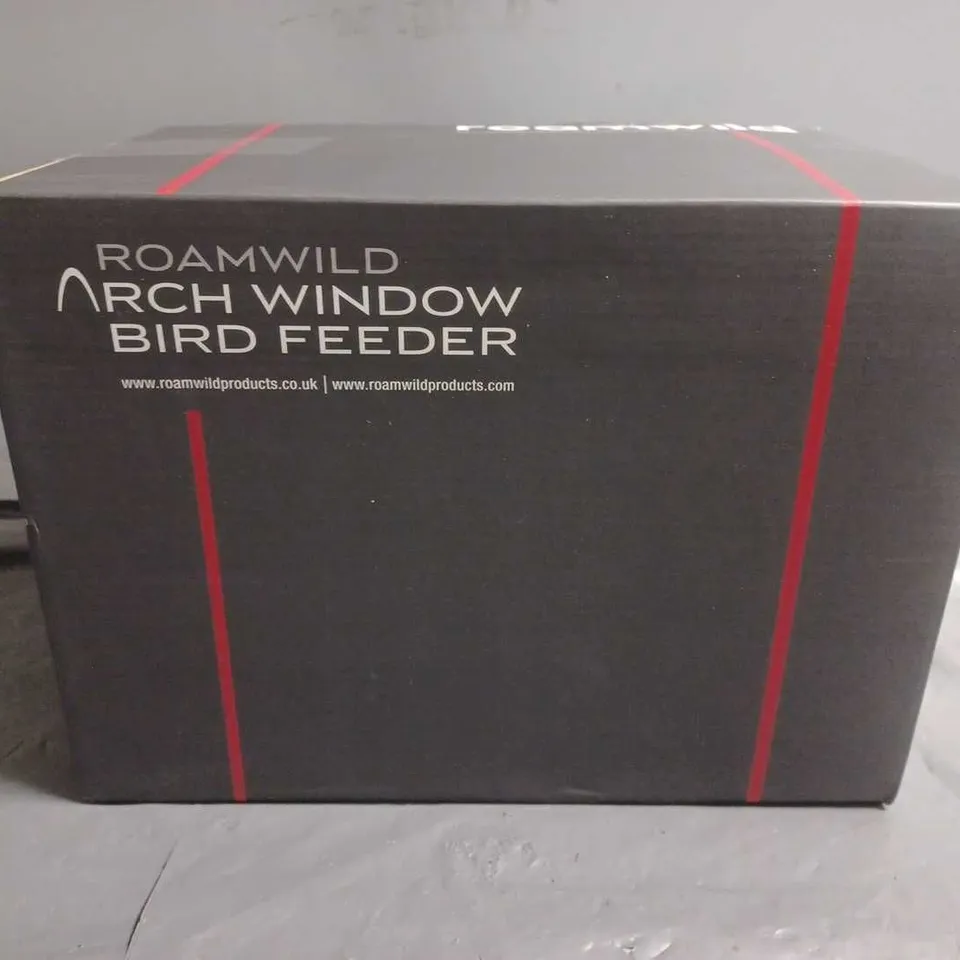 BOXED ROAMWILD ARCH WINDOW BIRD FEEDER 