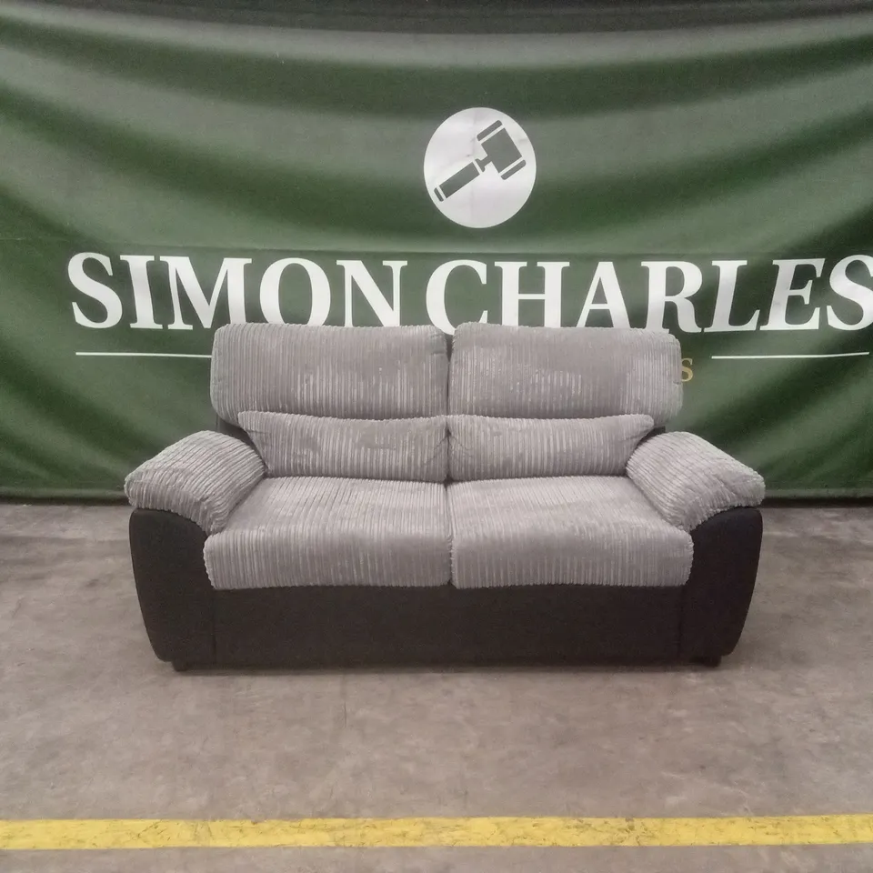 SIENNA FABRIC/FAUX LEATHER HIGH BACK SOFA BED RRP £1149