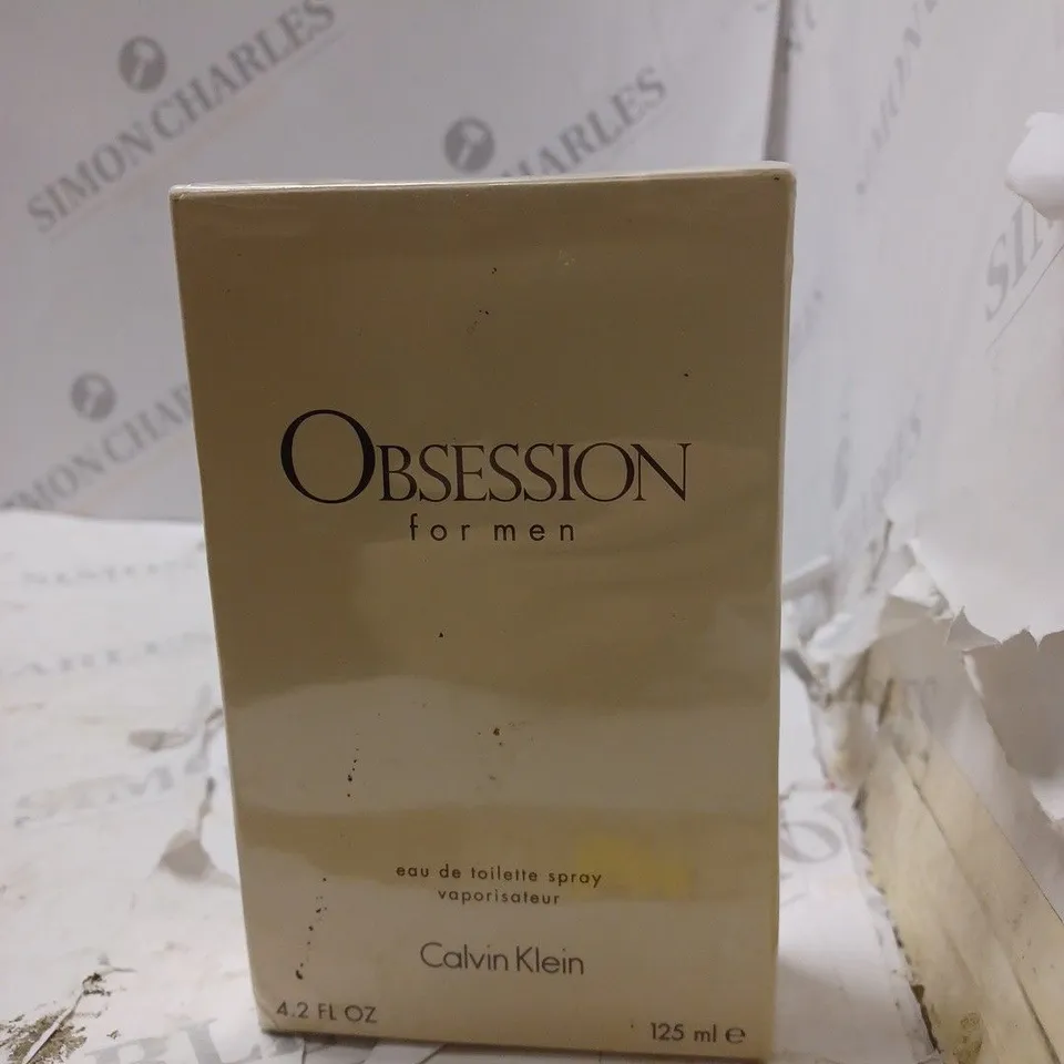 BOXED AND SEALED OBSESSION FOR MEN CALVIN KLEIN EAU DE TOILETTE SPRAY 125ML