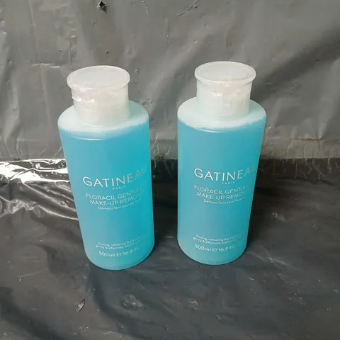 2X 500ML GATINEAU FLORACIL GENTLE EYE MAKE-UP REMOVER