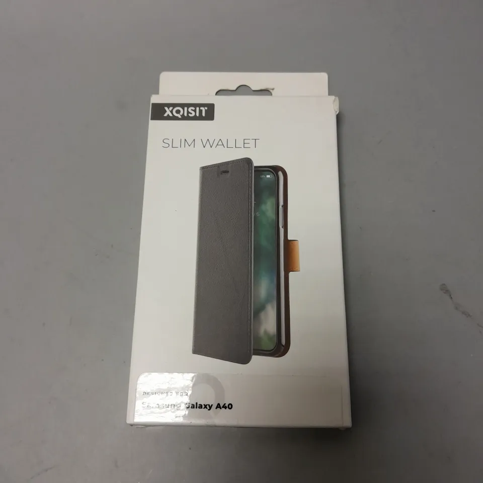 BOX OF APPROXIMATELY 60 BRAND NEW ASSORTED SAMSUNG GALAXY A40 SLIM WALLET CASES