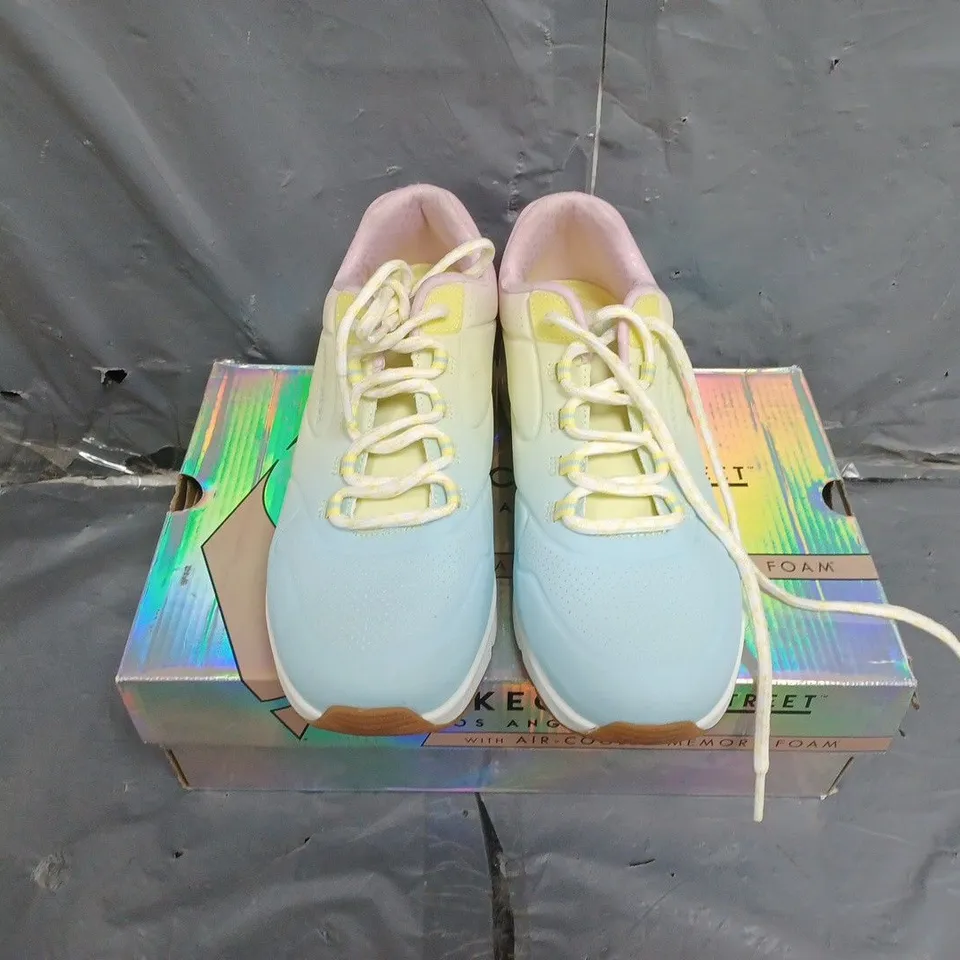 BOXED WOMENS SKECHERS AIR-COOLED MEMORY FOAM TRAINERS SIZE 6