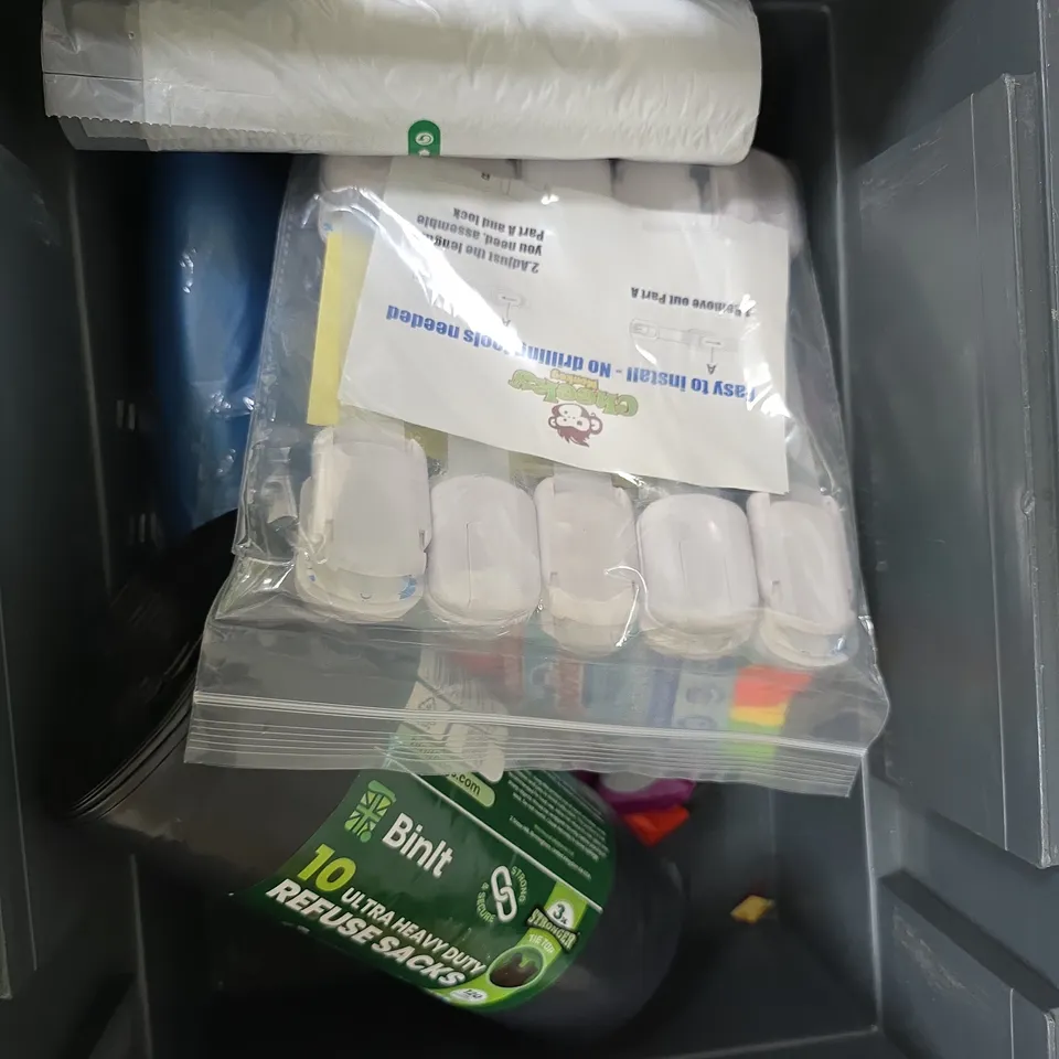 BRABANTIA 10-12L BIN LINERS, ALL-IN-ONE DISHWASHER TABLETS AND HEAVY-DUTY REFUSE SACKS – MIXED HOUSEHOLD LOT