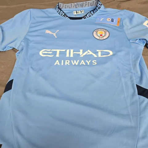PERSONALISED MANCHETSER CITY FC HOME JERSEY - CITY GIRL - SIZE M