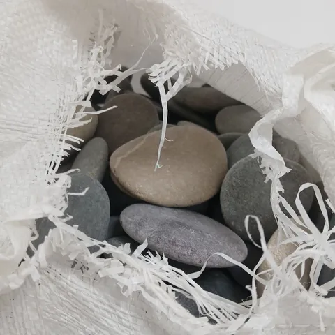 100 PCS LARGE RIVER PEBBLES FOR PAINTING, 5.5–8.5 CM