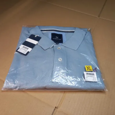 PACKAGED CREW CLOTHING COMPANY BLUE CLASSIC POLO - XL