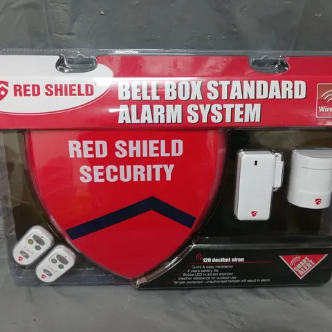 BOXED RED SHIELD BELL BOX STANDARD ALARM SYSTEM