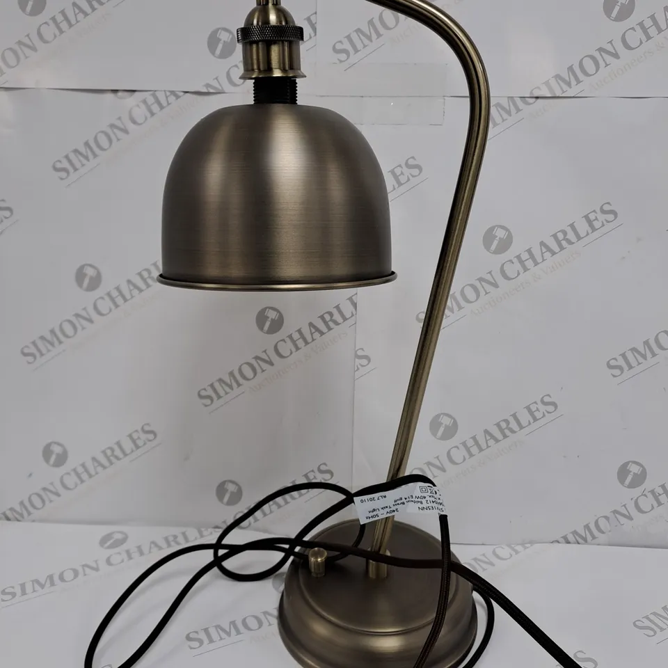 BOXED JOHN LEWIS BRASS TASK LIGHT