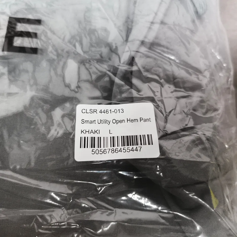 CLOSURE LDN SMART UTILITY OPEN HEM PANT – KHAKI, UK SIZE L