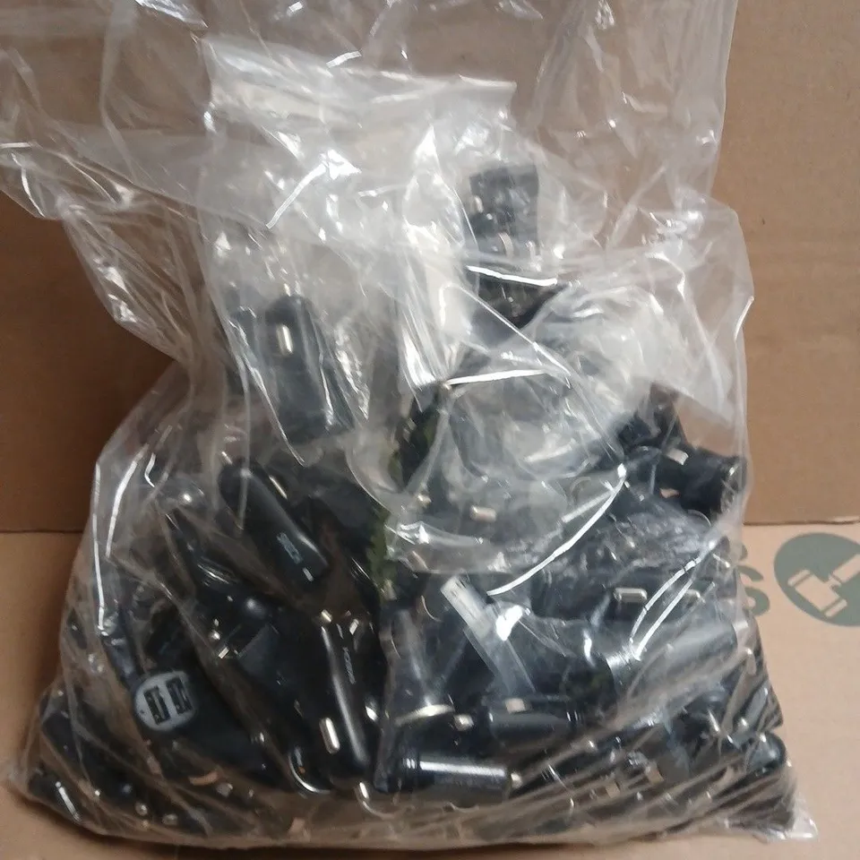 APPROXIMATELY 80 ASSORTED CAR CHARGER ADAPTERS 