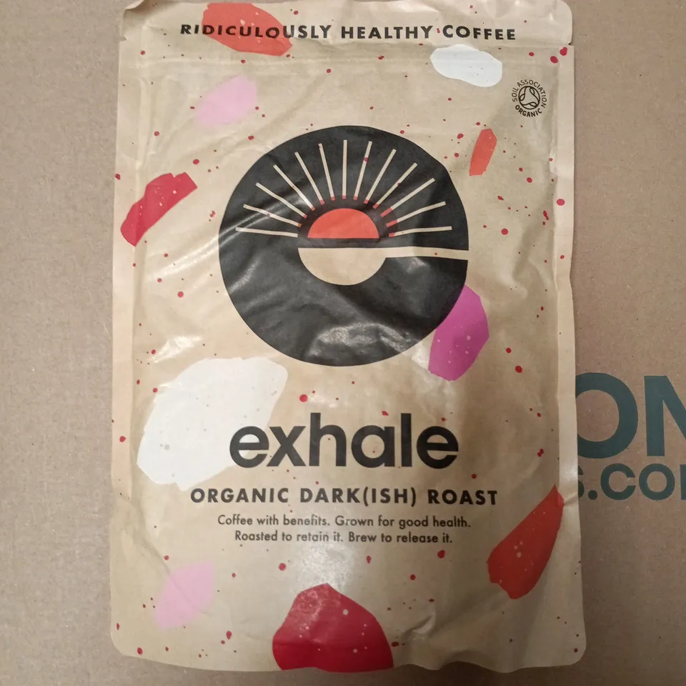 EXHALE ORGANIC DARK(ISH) ROAST COFFEE - 450G