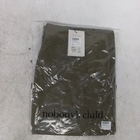 BAGGED NOBODY'S CHILD ARTIE PLEAT TROUSERS IN GREEN SIZE UK 8R