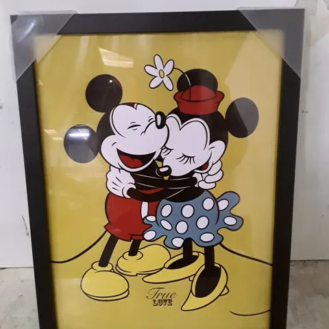 MICKEY & MINNIE MOUSE TRUE LOVE - FRAMED PICTURE