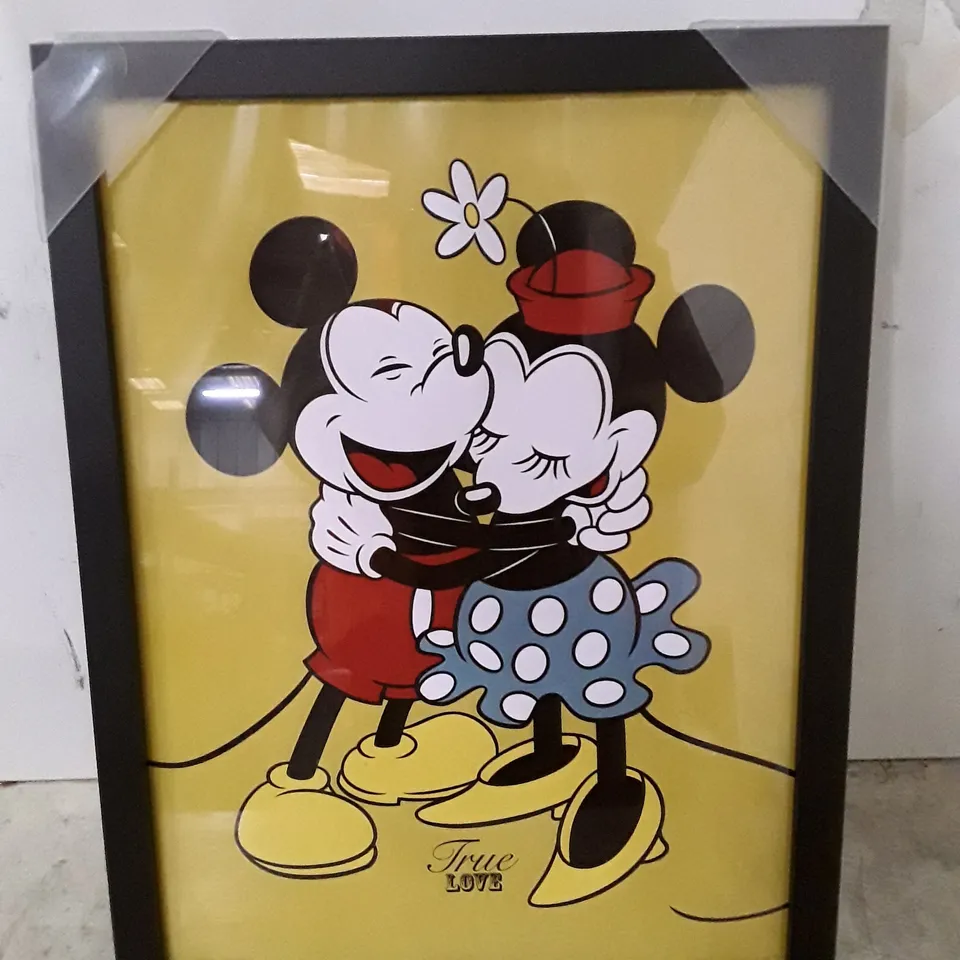 MICKEY & MINNIE MOUSE TRUE LOVE - FRAMED PICTURE 