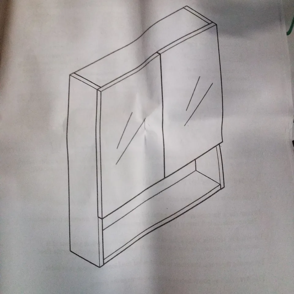 BOXED WALL HUNG WHITE SHELVING UNIT