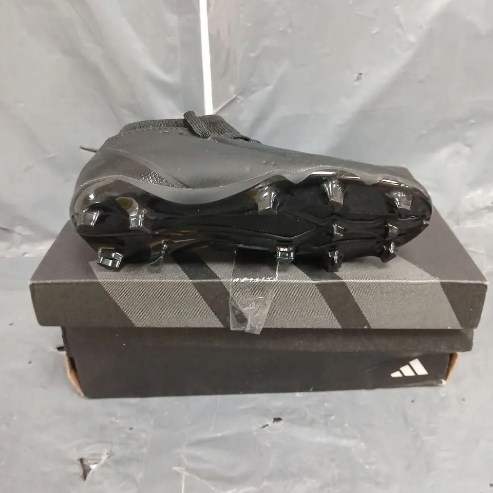 BOXED PAIR OF ADIDAS JUNIOR X SPEEDPORTAL 3 FIRM GROUND TRAINERS IN BLACK