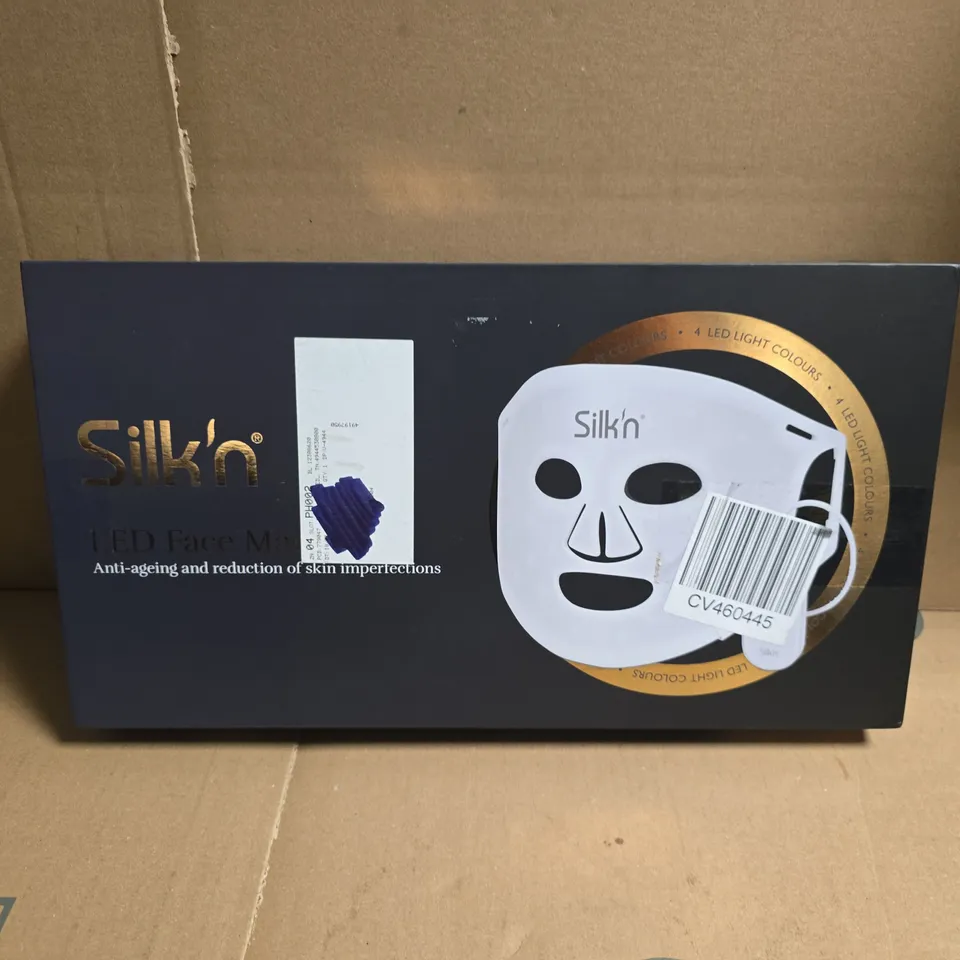 BOXED SILK'N FACIAL LED FACE MASK WITH 100 LEDS