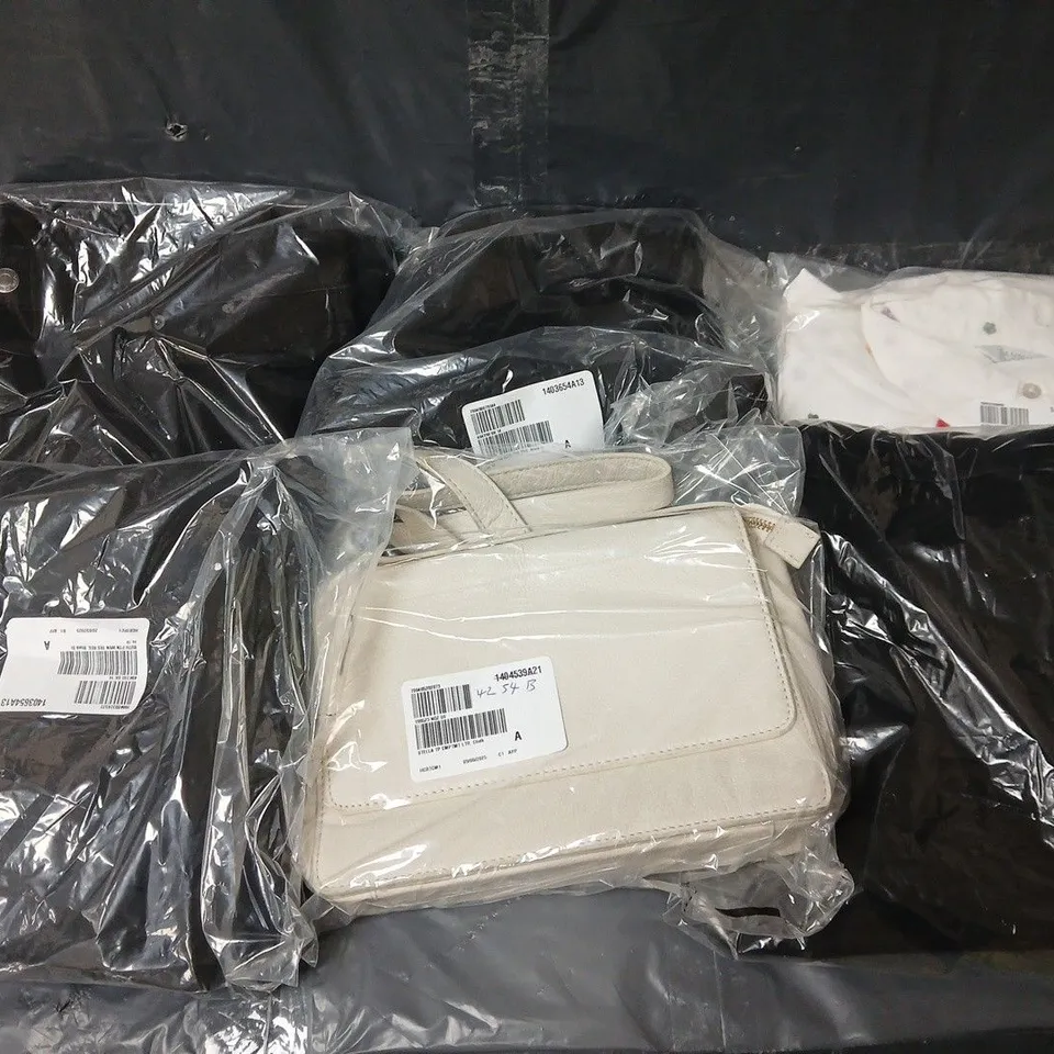 APPROXIMATELY 15 ASSORTED BAGGED CLOTHING ITEMS IN VARIOUS SIZES, COLOURS & STYLES TO INCLUDE STELLA, DANNI MINOGUE, RUTH LANGSFORD, ETC