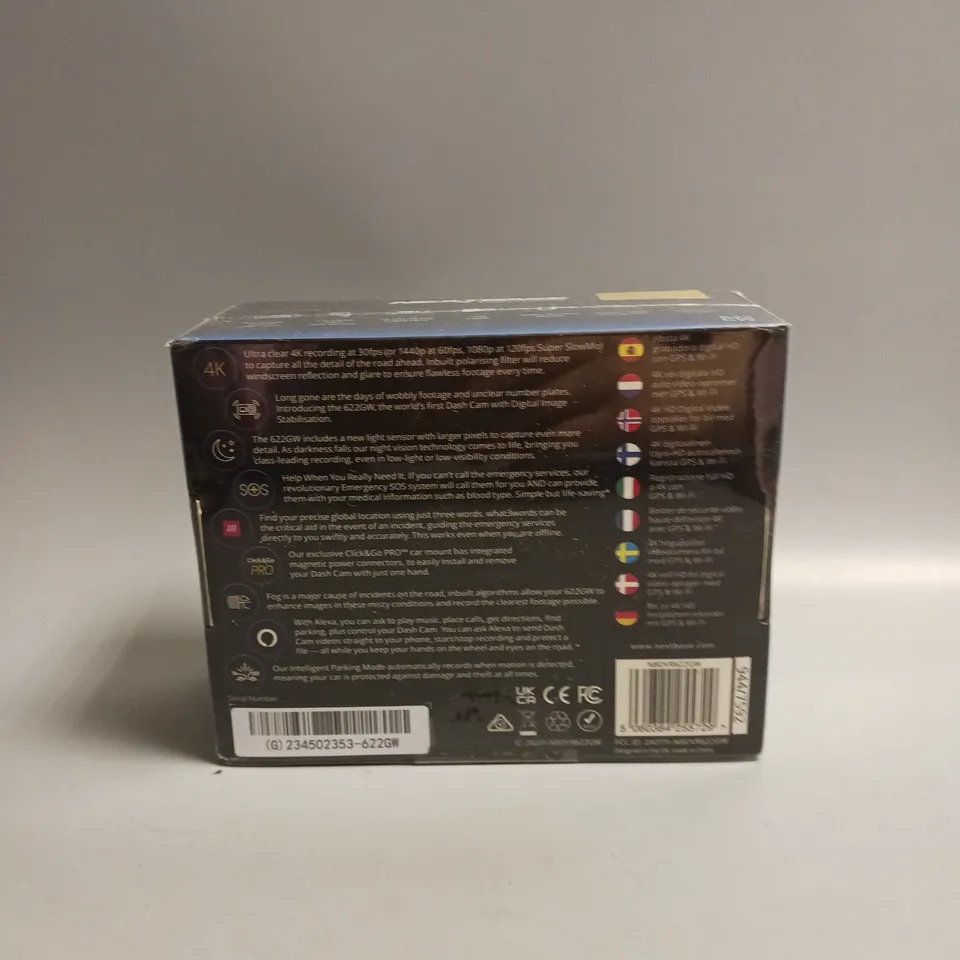 SEALED NEXTBASE DASH CAM WITH ALEXA BUILT-IN, MADE FOR ANDROID AND IOS, 4K RECORDING AT 30FPS