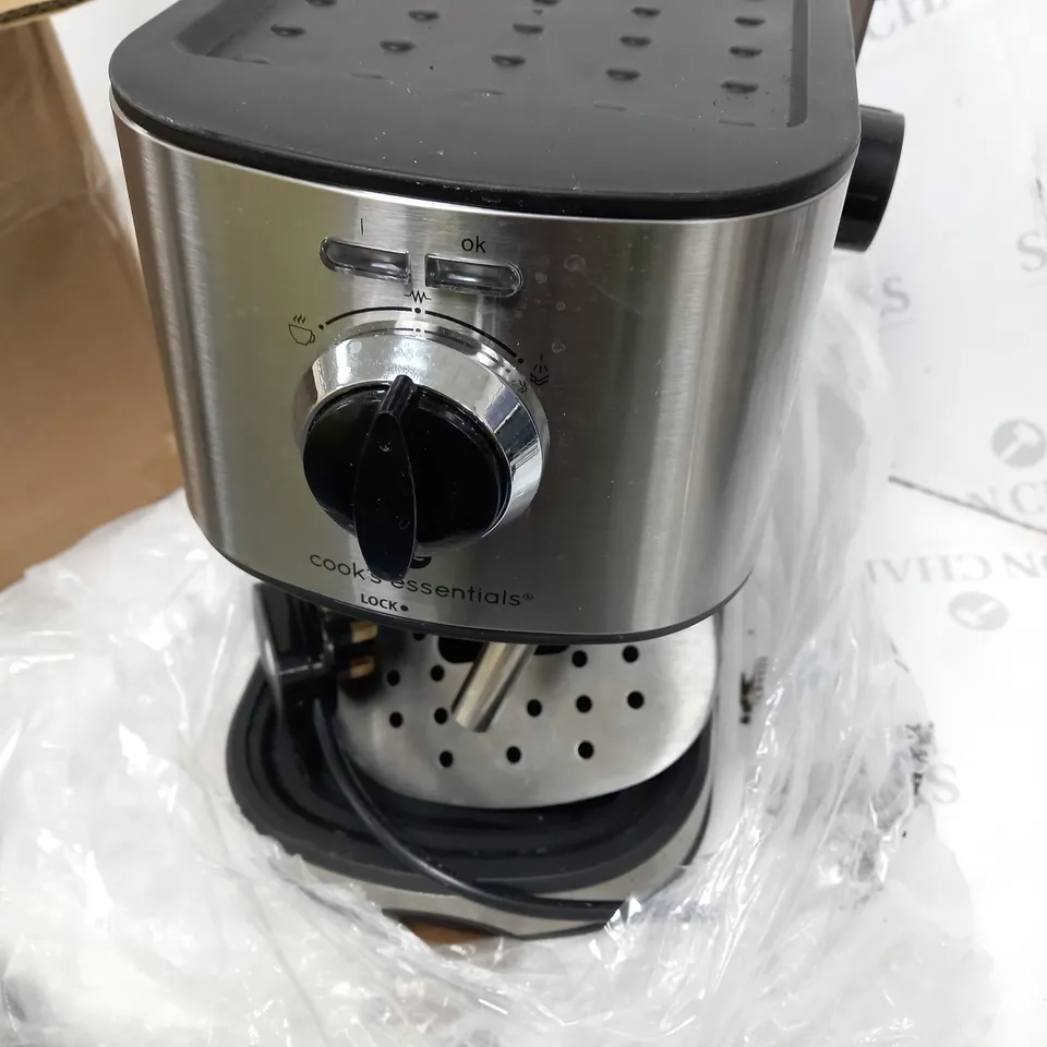 BOXED COOK'S ESSENTIALS PUMP ESPRESSO COFFEE MACHINE