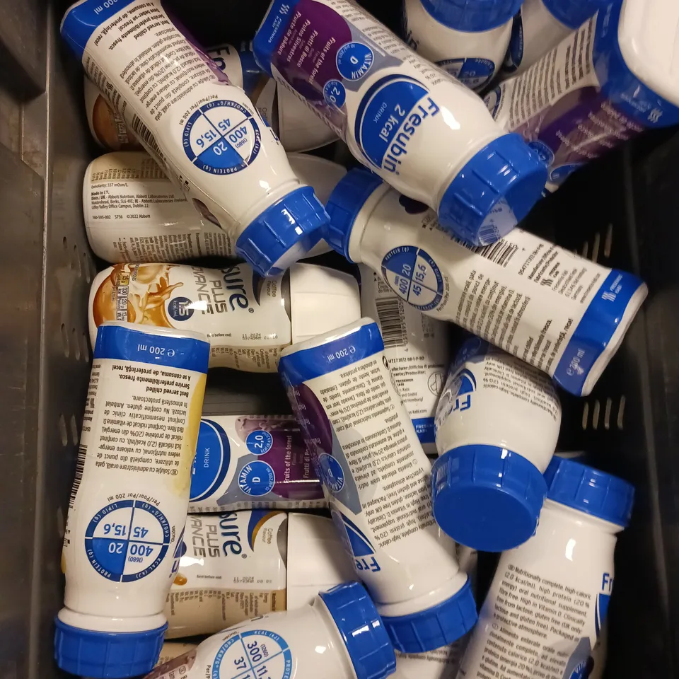 APPROXIMATELY 20 SEALED FOOD SUPPLEMENT DRINKS TO CONTAIN ABBOTT ENSURE PLUS & FRESUBIN 