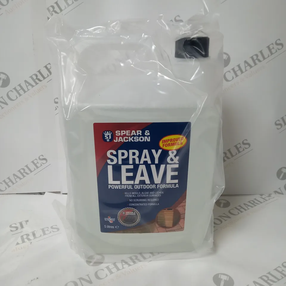 BOXED SPEAR AND JACKSON SPRAY AND LEAVE 5 LITRE 