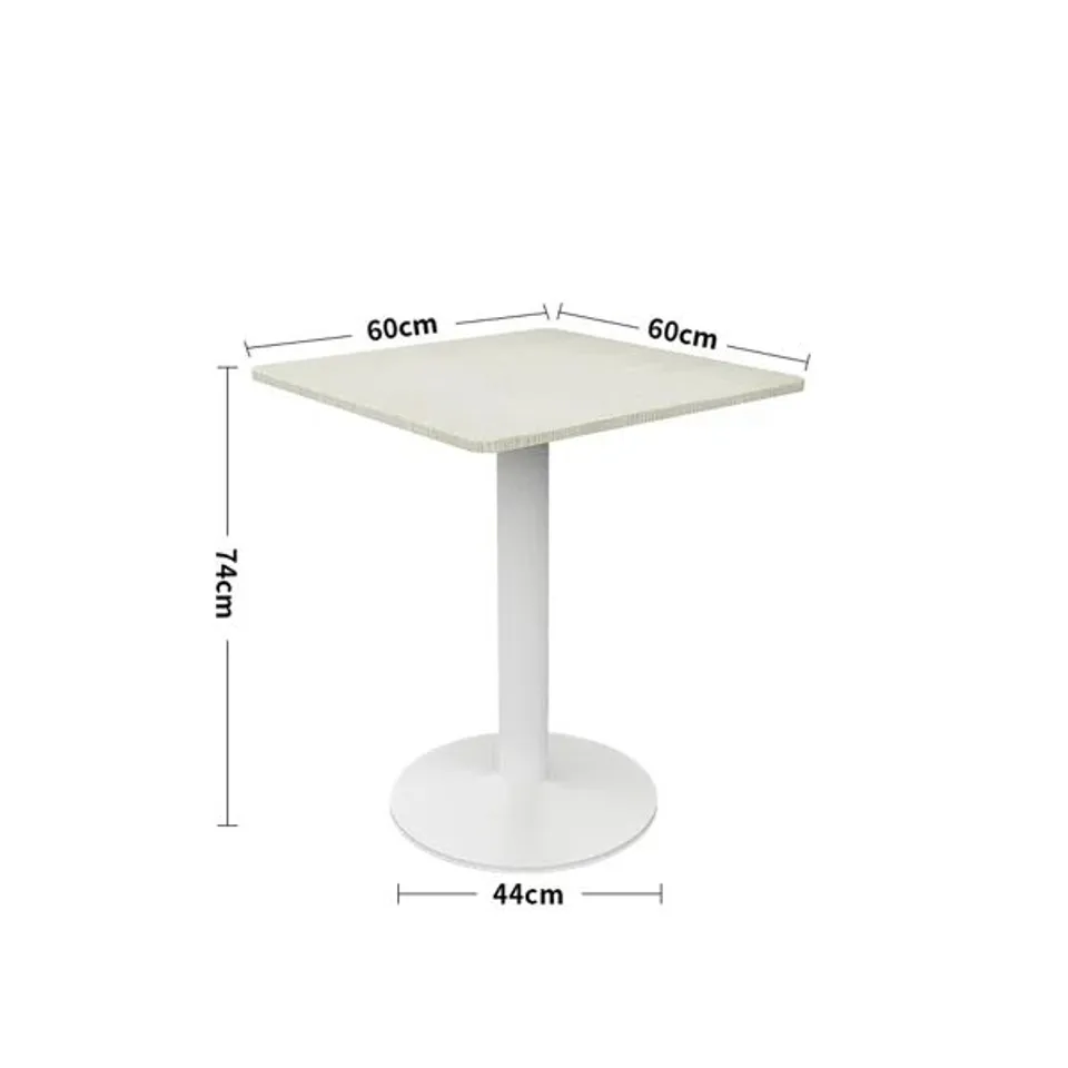 BOXED MILINI 59 L X 59 W DINING TABLE - WHITE 