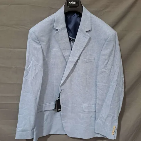 DOBELL SUIT JACKET IN LIGHT BLUE LINEN SIZE 50R