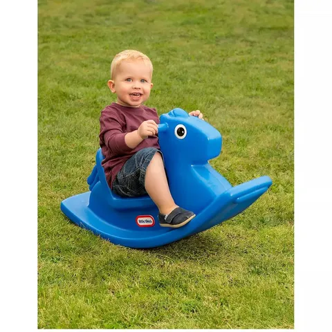 BOXED LITTLE TIKES ROCKING HORSE - BLUE
