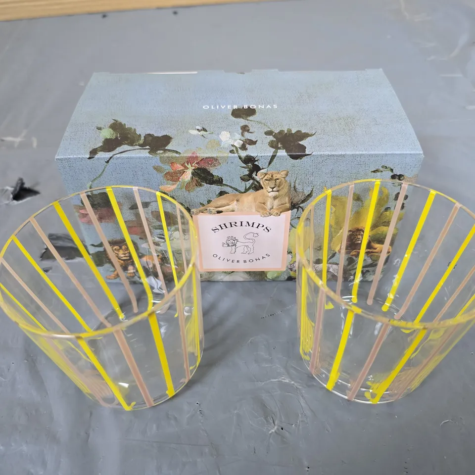 SHRIMPS X OLIVER BONAS DECORATIVE GLASS – SET OF 2