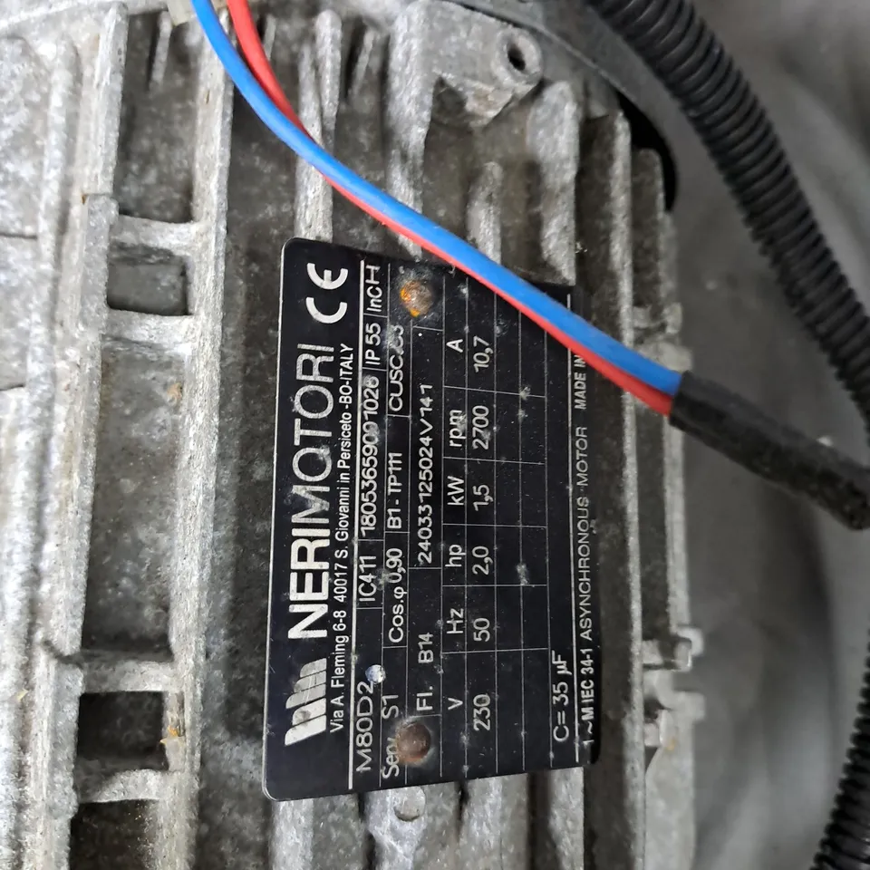 INDUSTRIAL AC MOTOR WITH PULLEY AND EXTERNAL CONTROL BOX