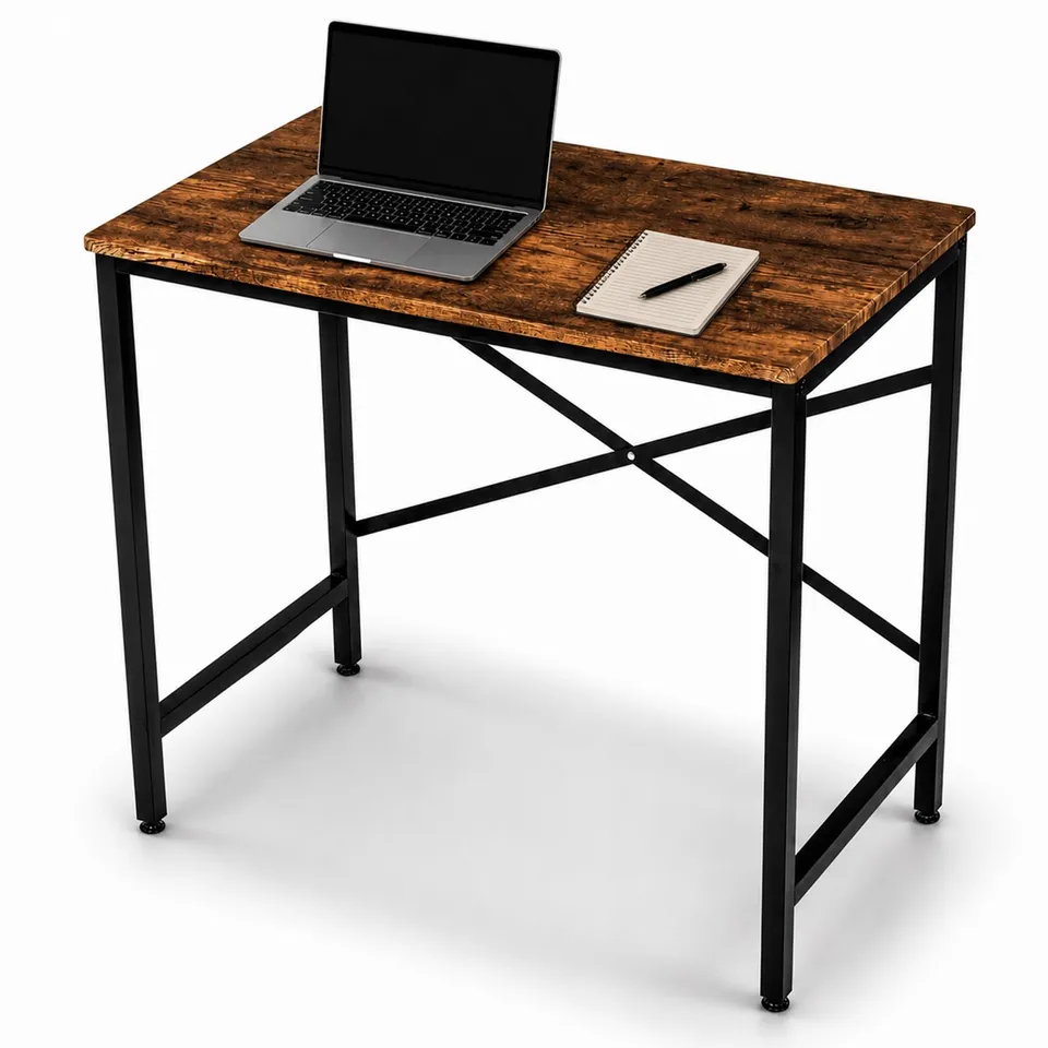 BOXED OYPLA 80CM HEAVY DUTY INDUSTRIAL WRITING COMPUTER DESK HOME OFFICE WORKTOP TABLE