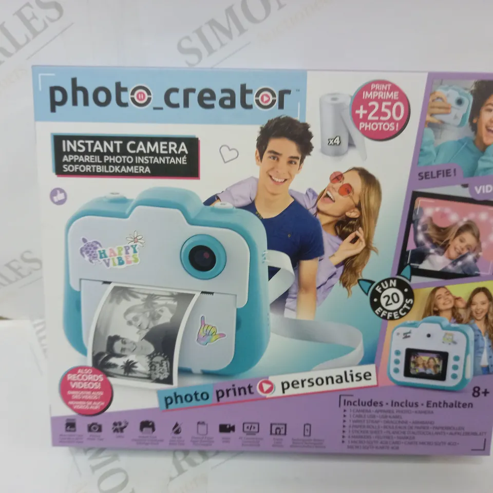 BOXED STUDIO CREATOR PHOTO CREATOR INSTANT CAMERA RRP £69.99