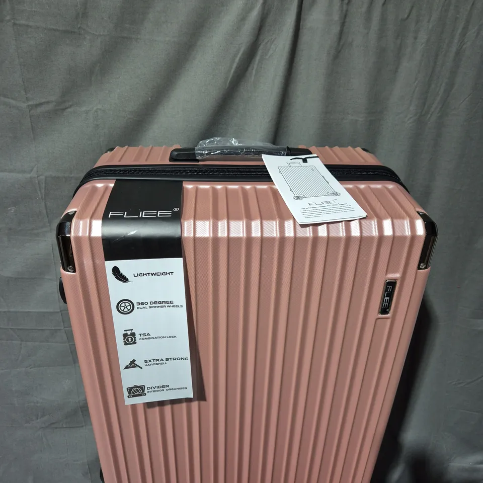 FLIEE LIGHTWEIGHT SUITCASE IN PINK