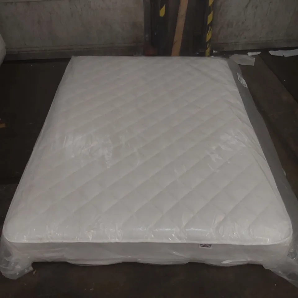 QUALITY BAGGED DOUBLE 135cm AIRSPRUNG LUXURY QUILTED MEDIUM MATTRESS