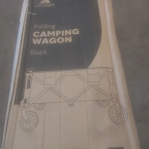 BOXED VOYAGER FOLDING CAMPING WAGON - BLACK