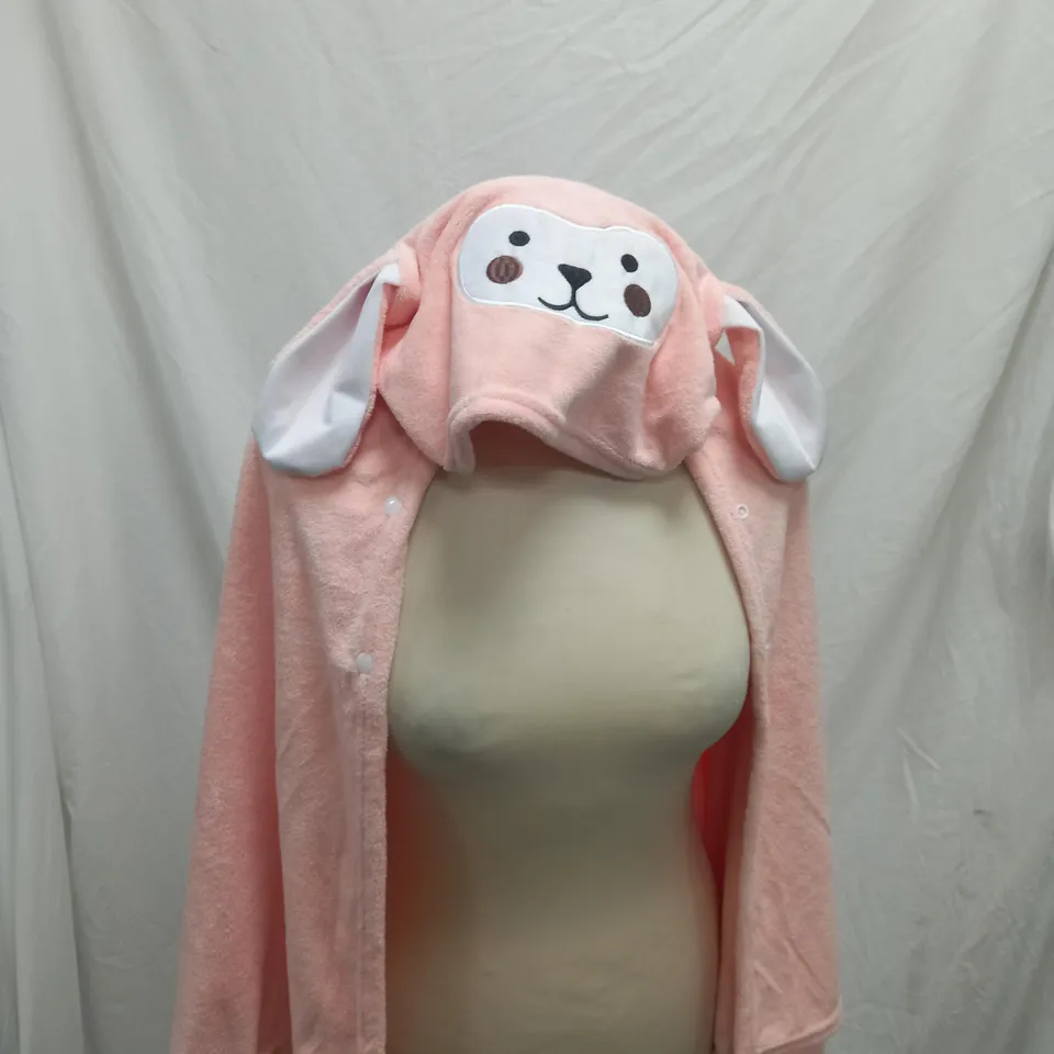 PINK BUNNY HOODED SLEEPING BLANKET / DRESSING GOWN 