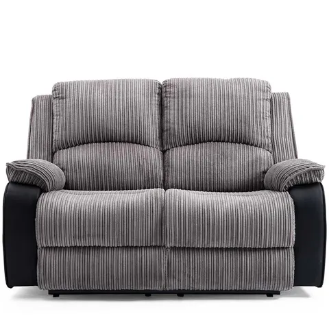 BOXED ELECTRIC 2 SEATER FABRIC RECLINER SOFA (1 BOX)