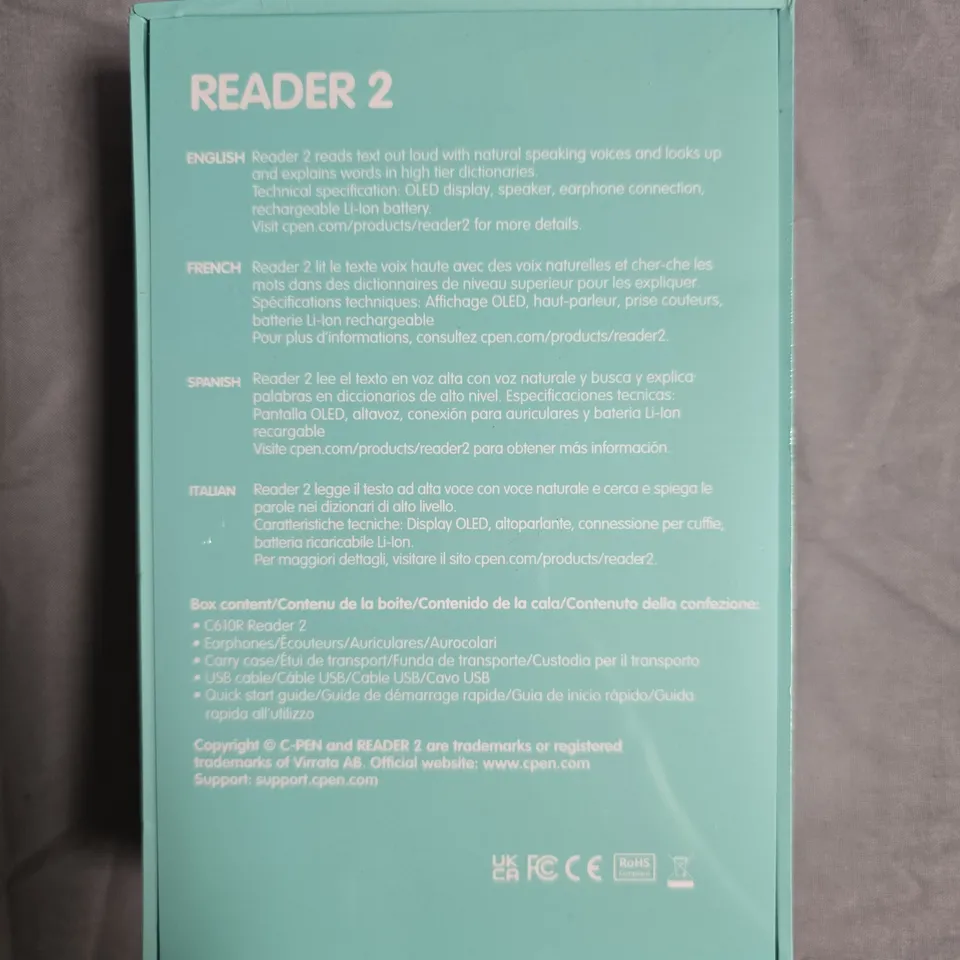 SEALED C-PEN READER 2 READING PEN – BOXED