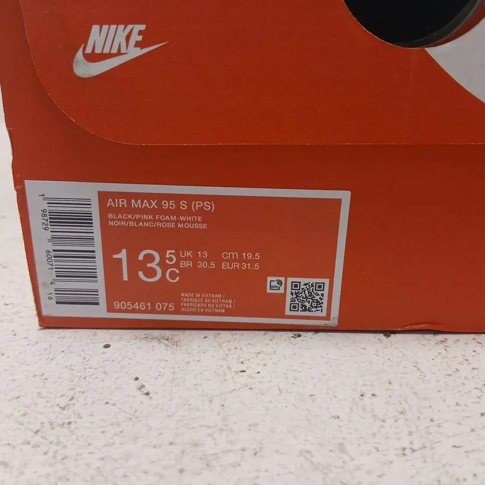 NIKE AIR MAX 95 S (PS) TRAINERS – UK KIDS 13